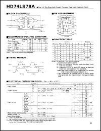 Click here to download HD74LS78 Datasheet