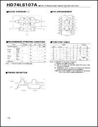 Click here to download HD74LS107A Datasheet