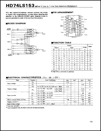 Click here to download HD74LS153 Datasheet