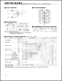 Click here to download HD74LS242 Datasheet