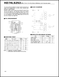 Click here to download HD74LS253 Datasheet