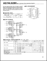 Click here to download HD74LS280 Datasheet