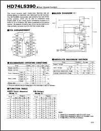 Click here to download HD74LS390 Datasheet