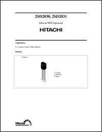 Click here to download 2SD2031 Datasheet