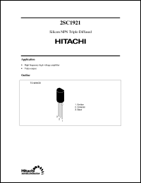 Click here to download 2SC1921 Datasheet