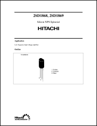Click here to download 2SD1868 Datasheet