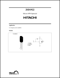 Click here to download 2SD1922 Datasheet