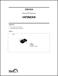 Click here to download 2SB1026 Datasheet