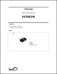 Click here to download 2SD1368 Datasheet