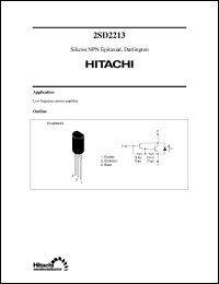 Click here to download 2SD2213 Datasheet
