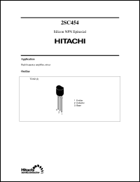 Click here to download 2SC454 Datasheet