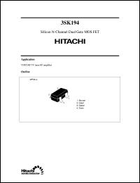 Click here to download 3SK194 Datasheet