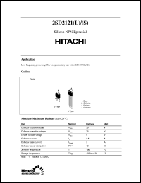 Click here to download 2SD2121(S) Datasheet