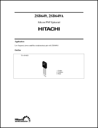 Click here to download 2SB649 Datasheet