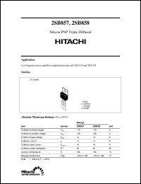 Click here to download 2SB858 Datasheet