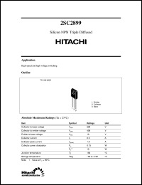 Click here to download 2SC2899 Datasheet