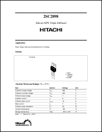 Click here to download 2SC2898 Datasheet