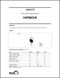 Click here to download 2SD1137 Datasheet