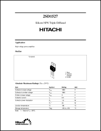 Click here to download 2SD1527 Datasheet