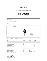 Click here to download 2SD2107 Datasheet