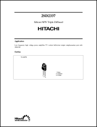 Click here to download 2SD2337 Datasheet