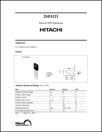 Click here to download 2SD1521 Datasheet