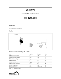Click here to download 2SB1091 Datasheet