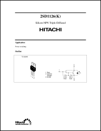 Click here to download 2SD1126(K) Datasheet