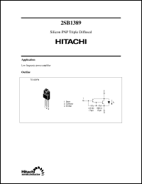 Click here to download 2SB1389 Datasheet
