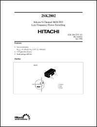 Click here to download 2SK2802 Datasheet