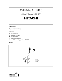 Click here to download 2SJ181(L) Datasheet