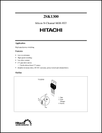 Click here to download 2SK1300 Datasheet