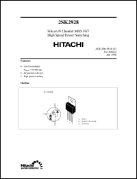 Click here to download 2SK2928 Datasheet