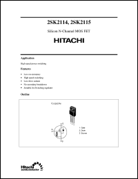 Click here to download 2SK2115 Datasheet