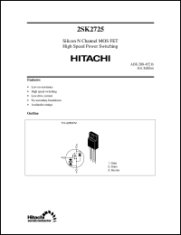 Click here to download 2SK2725 Datasheet