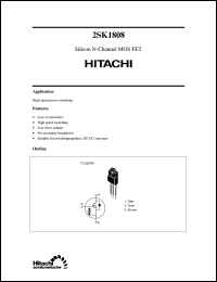 Click here to download 2SK1808 Datasheet