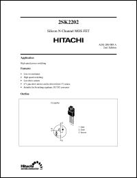 Click here to download 2SK2202 Datasheet