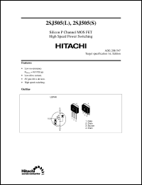 Click here to download 2SJ505(L) Datasheet