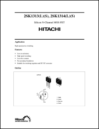 Click here to download 2SK1314(L) Datasheet