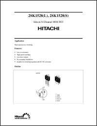 Click here to download 2SK1528(S) Datasheet
