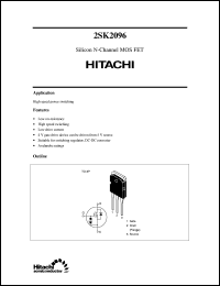 Click here to download 2SK2096 Datasheet