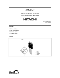 Click here to download 2SK2727 Datasheet