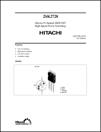 Click here to download 2SK2728 Datasheet