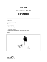 Click here to download 2SK2008 Datasheet