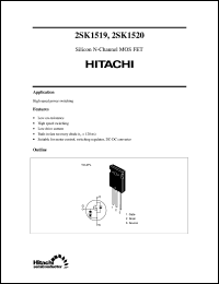 Click here to download 2SK1519 Datasheet