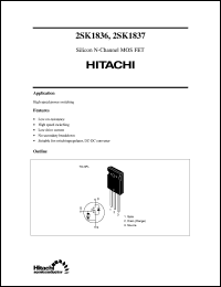 Click here to download 2SK1837 Datasheet