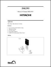 Click here to download 2SK2393 Datasheet
