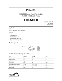 Click here to download PF0415A Datasheet
