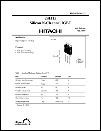 Click here to download 2SH15 Datasheet