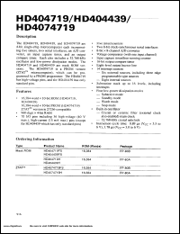 Click here to download HD4074719FS Datasheet